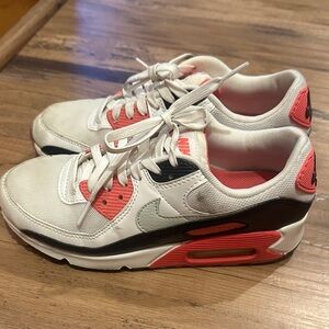 Nike White and Pink Athletic Shoes